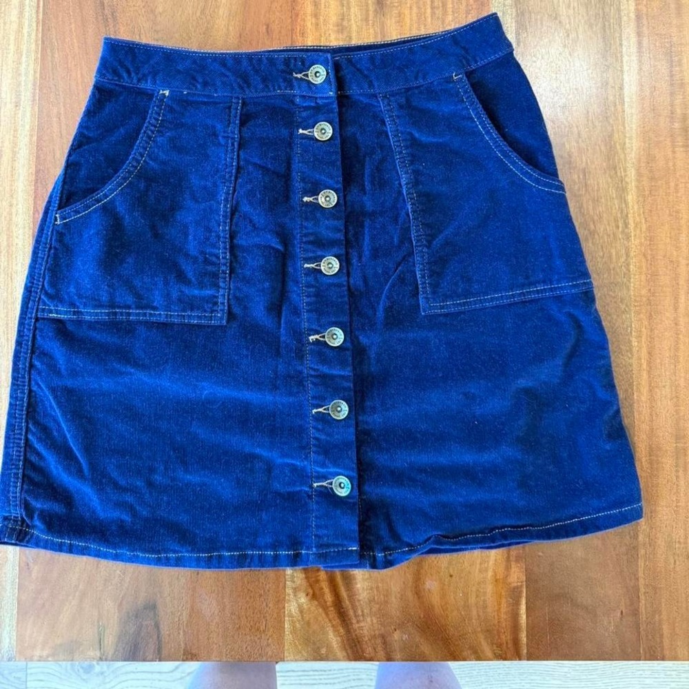 Bass Blue Corduroy Skirt